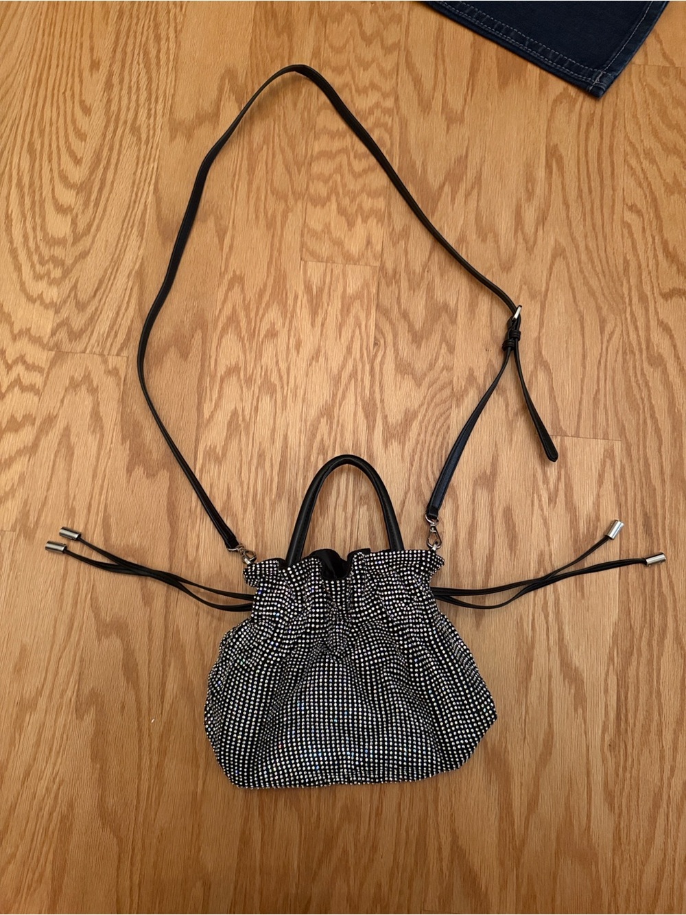 DKNY Feven Crystal-Embellished Crossbody Bag